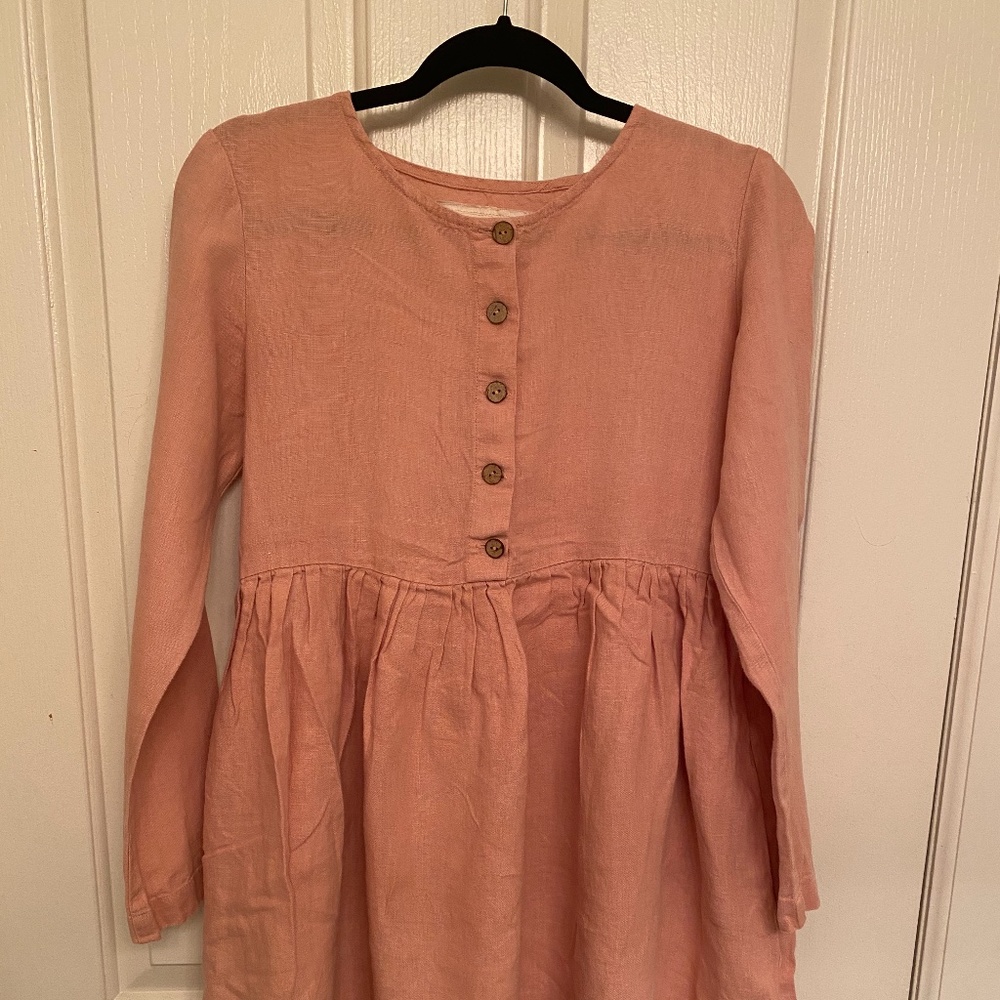 Not Perfect Linen Mama Dress Size S